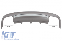 Rear Bumper Diffuser suitable for Audi A5 8T Sportback Standard Facelift (2012-2015) S5 Design-image-6069733