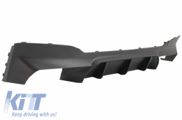 Rear Bumper Diffuser suitable for BMW 5 Series G30 G31 Limousine/Touring (2017-up) M5 Design Matte Black-image-6045618