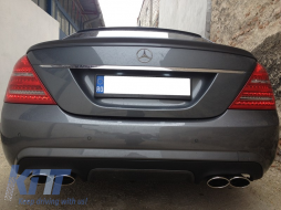 Rear Bumper Diffuser suitable for Mercedes W221 S-Class (2010-2013) Facelift S63 S65 Design-image-6020649