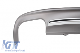 Rear Bumper Diffuser with Exhaust Muffler Tips suitable for Audi A5 8T Sportback Standard Facelift (2012-2015) S5 Design-image-6026806