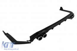 Rear Bumper Diffuser with Rear Bumper Side Flaps suitable for Toyota Corolla XII Sedan (2019-Up)-image-6092382