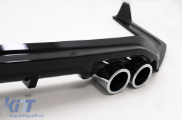 Rear Bumper Diffuser with Rear Bumper Side Flaps suitable for Toyota Corolla XII Sedan (2019-Up)-image-6092386