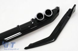 Rear Bumper Diffuser with Rear Bumper Side Flaps suitable for Toyota Corolla XII Sedan (2019-Up)-image-6092389