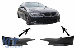 Rear Bumper Diffuser with Splitters suitable for BMW E92 Coupe 3 Series (2006-2010) M Performance Design Twin Single Outlet-image-6063253