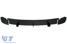 Rear Bumper Extension for Diffuser and Rear Side Splitters suitable for VW Golf VI 6 GTI (2008-2013) Black-image-6077149