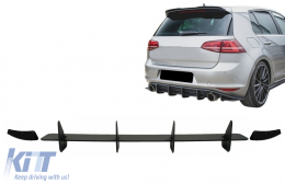 Rear Bumper Extension for Diffuser suitable for VW Golf 7 VII GTI (2013-2016)-image-6077585