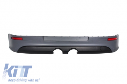 Rear Bumper Extension suitable for VW Golf 5 V (2003-2007) R32 Look and Complete Exhaust System Catback Muffler-image-6021932