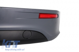 Rear Bumper Extension suitable for VW Golf 5 V (2003-2007) R32 Look and Complete Exhaust System Catback Muffler-image-6021936