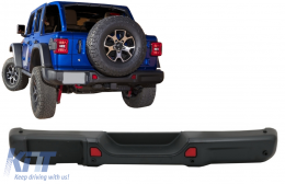 Rear Bumper Metal suitable for Jeep Wrangler JL (2018-Up) 10th Anniversary Hard Rock Style-image-6085582