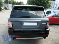 Rear Bumper Protector Sill Plate Foot Plate Aluminum Cover suitable for Land Range Rover Sport L320 (2005-2013) Tailgate Boot Trim-image-5992657