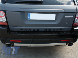 Rear Bumper Protector Sill Plate Foot Plate Aluminum Cover suitable for Land Range Rover Sport L320 (2005-2013) Tailgate Boot Trim-image-5992659