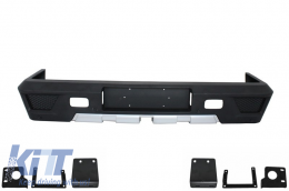 Rear Bumper Roof Spoiler suitable for Mercedes G-class W463 (1989-2015) with Full LED Taillights Light Bar Red Dynamic Sequential Turning Lights and Fog Lamp Red Clear-image-6047584