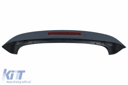 Rear Bumper Roof Spoiler with LED Brake Light suitable for VW Golf 6 VI (2008-2012) and Exhaust System GTI Design-image-6096028