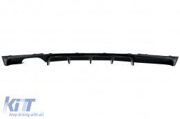 Rear Bumper Spoiler Air Diffuser suitable for BMW 3 Series F30 F31 (2011-up) M-Sport Design Left Double Outlet Piano Black-image-6070431