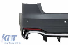 Rear Bumper suitable for Audi A4 B9 8W (2016-2018) Sedan RS4 Design-image-6057197