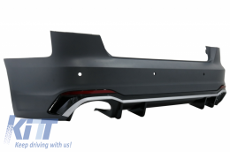 Rear Bumper suitable for Audi A4 B9 8W (2016-2018) Sedan RS4 Design-image-6057198