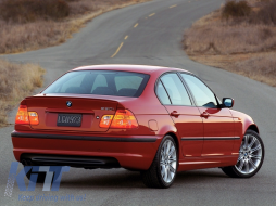 Rear Bumper suitable for BMW 3 Series E46 4D Sedan (1998-2004) M-Technik Design With PDC Holes-image-6023142