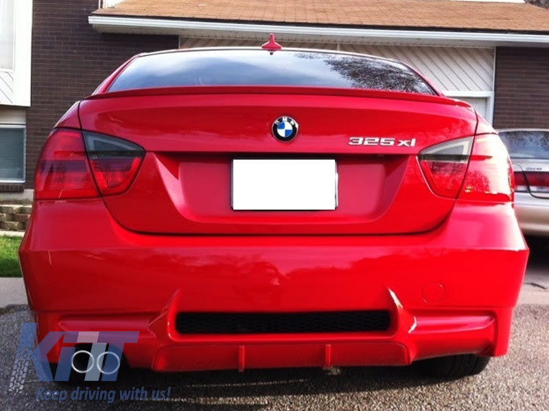 Rear Bumper Suitable For Bmw 3 Series E90 05 12 M3 Look Side Exhaust Exit