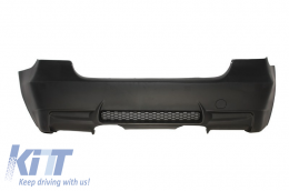 Rear Bumper suitable for BMW 3 Series E90 (2004-2011) M3 Design with Trunk spoiler and Exhaust Muffler Tips-image-6018432