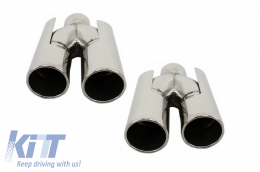 Rear Bumper suitable for BMW 5 Series E39 (1995-2003) Double Outlet M5 Design with PDC and Exhaust Muffler Tips-image-6074381