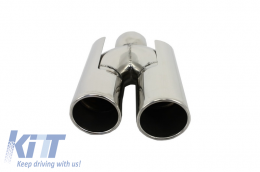 Rear Bumper suitable for BMW 5 Series E39 (1995-2003) Double Outlet M5 Design with PDC and Exhaust Muffler Tips-image-6074382