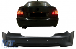 Rear Bumper suitable for BMW 5 Series E60 LCI (2007-2010) M-Technik Design with PDC 18mm-image-6084389