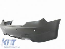 Rear Bumper suitable for BMW 5 Series E60 (2003-2007) M5 Design with Exhaust Muffler Tips and Trunk Spoiler-image-6043472