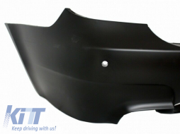 Rear Bumper suitable for BMW 5 Series E60 (2003-2007) M5 Design with Exhaust Muffler Tips and Trunk Spoiler-image-6043473