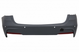 Rear Bumper suitable for BMW F31 3 Series Touring Non LCI & LCI (2011-2018) M-Performance Design Double Outlet Single Exahust-image-6028007