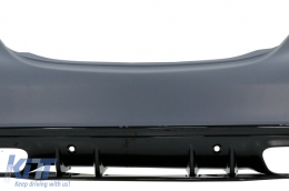 Rear Bumper suitable for Mercedes C-Class W205 Limousine (2014-2020) C63 Design-image-6061038