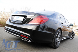 Rear Bumper suitable for Mercedes S-Class W222 (2013-up) S65 Design-image-6021973