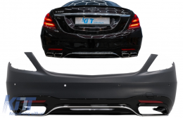 Rear Bumper suitable for Mercedes S-Class W222 Facelift (07.2017-08.2020) Sedan-image-6093071