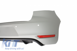 Rear Bumper suitable for VW Golf 6 VI (2008-2012) with Exhaust System and Taillights FULL LED Dynamic Sequential Turning Light GTI Design-image-6063791