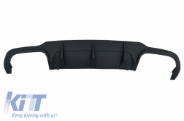 Rear Bumper Valance Air Diffuser suitable for Mercedes C-class W204 C204 AMG Sport Line (2012-2014) Limousine Coupe-image-6004827