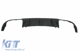 Rear Bumper Valance Air Diffuser suitable for Mercedes C-class W204 C204 AMG Sport Line (2012-2014) Limousine Coupe-image-6004828