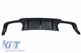 Rear Bumper Valance Air Diffuser suitable for Mercedes C-class W204 C204 AMG Sport Line (2012-2014) Limousine Coupe-image-6004831