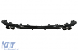 Rear Bumper Valance Air Diffuser suitable for Audi A5 F5 Facelift S-Line (2020-Up) Piano Black-image-6091583