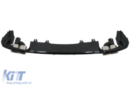 Rear Bumper Valance Air Diffuser suitable for Audi A5 F5 Facelift S-Line (2020-Up) Piano Black-image-6091584