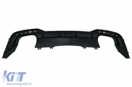 Rear Bumper Valance Air Diffuser suitable for Audi A5 F5 Facelift S-Line (2020-Up) Piano Black-image-6091590