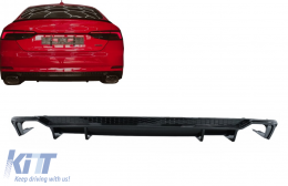 Rear Bumper Valance Air Diffuser suitable for Audi A5 F5 S-Line (2017-2019) RS5 Design-image-6102519