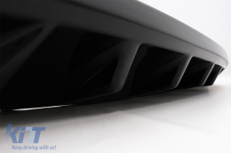 Rear Bumper Valance Air Diffuser suitable for Skoda Octavia III 5E Sedan Wagon (2013-2019) Piano Black-image-6089834