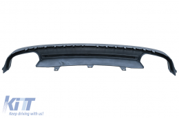 Rear Bumper Valance Diffuser suitable for Audi A7 4G (2010-2014) with Exhaust Tips S7 Facelift Design-image-6003134