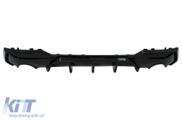 Rear Bumper Valance Diffuser suitable for BMW 4 Series G22 G23 (2020-up) Piano Black-image-6105534