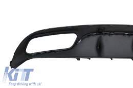 Rear Bumper Valance Diffuser suitable for Mercedes C-Class C205 A205 Coupe Cabriolet (2014-2019) C63 Design-image-6032864