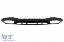 Rear Bumper Valance Diffuser suitable for Mercedes A-Class V177 Sedan (2018-up) Black Exhaust-image-6070734