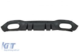 Rear Bumper Valance Diffuser suitable for Mercedes A-Class V177 Sedan (2018-up) Black Exhaust-image-6070737