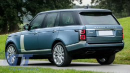 Rear Bumper with Exhaust Muffler Tips suitable for Range Rover Vogue IV L405 (2013-2017) Upgrade to Facelift 2018+ SVO Design-image-6046238