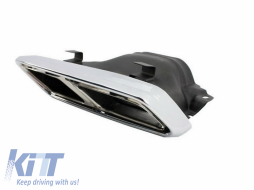 Rear Bumper with Exhaust Muffler Tips suitable for Mercedes E-Class W212 Facelift (2013-2016) E63 Design-image-6050773