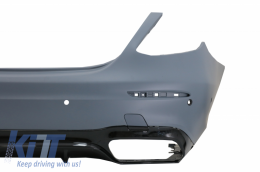 Rear Bumper with Exhaust Muffler Tips suitable for Mercedes E-Class W213 (2016-2019) E63 Design-image-6080195