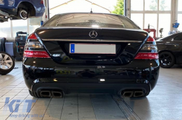 Rear Bumper with Exhaust Tips Black Edition suitable for MERCEDES Benz W221 S-Class 05-11 A-Design-image-6067106